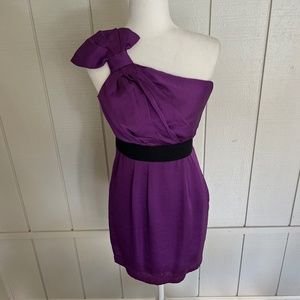 BCBG One Shoulder Purple Dress